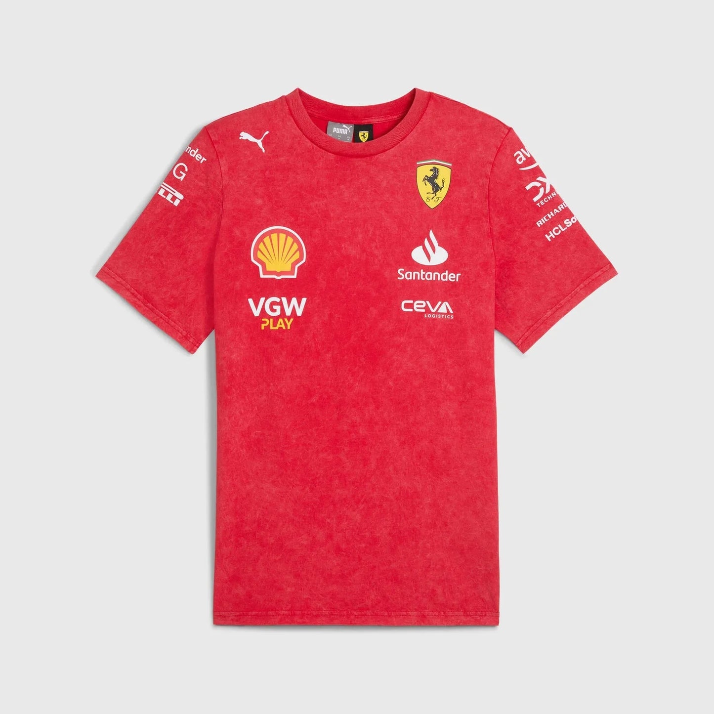 Scuderia Ferrari F1 Special Edition Las Vegas GP 2024 Team T-Shirt – Desert Sun Red