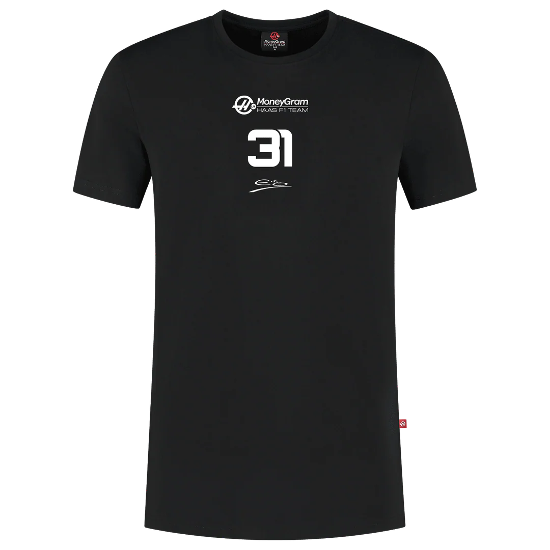 Haas Racing F1 Esteban Ocon Essential T-Shirt - Black