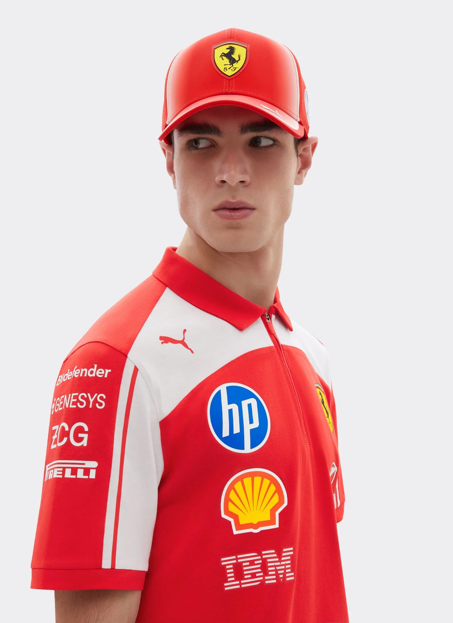 Scuderia Ferrari F1 2026 Team Polo Shirt - Puma Red