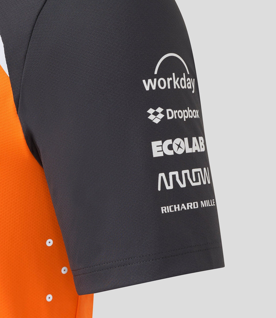 McLaren F1 2025 Men's Lando Norris Team T-Shirt - Papaya/Phantom