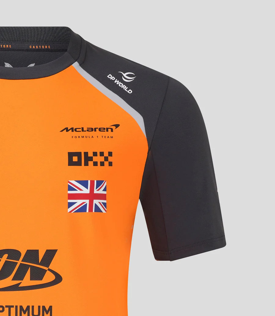 McLaren F1 2025 Men's Lando Norris Team T-Shirt - Papaya/Phantom