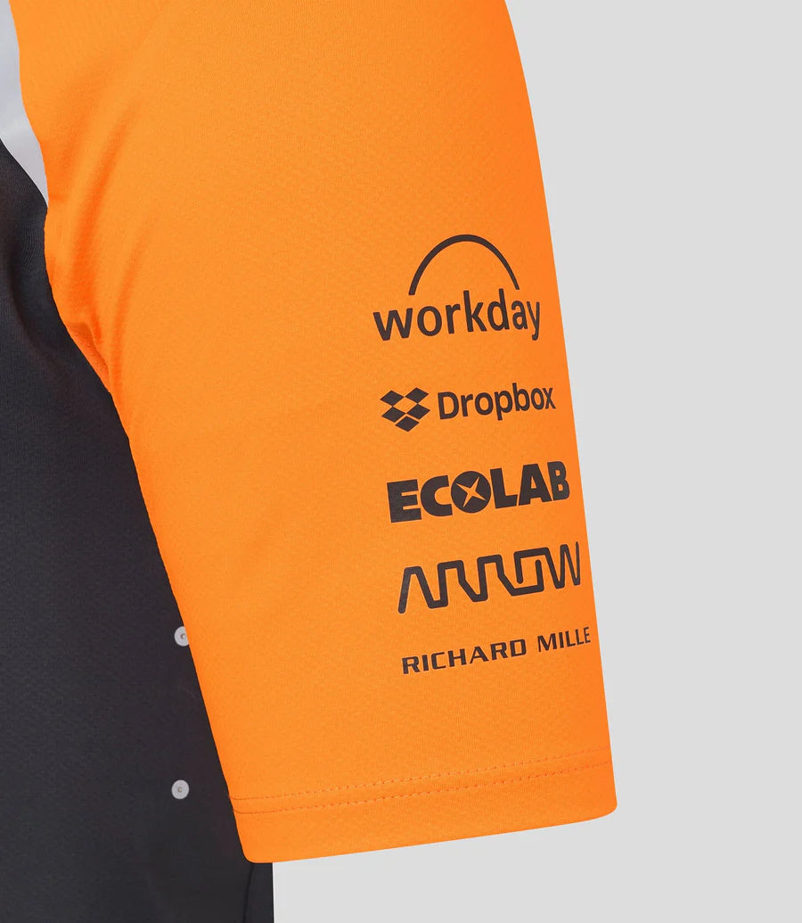 McLaren F1 2025 Men's Lando Norris Team T-Shirt - Papaya/Phantom