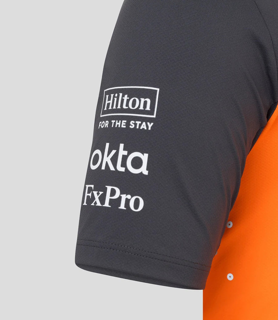 McLaren F1 Men's 2025 Oscar Piastri Polo Shirt - Papaya