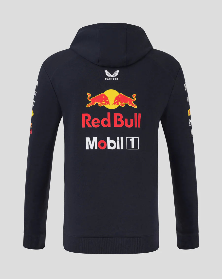 Red Bull Racing F1 2025 Team Full Zip Hooded Sweatshirt- Navy