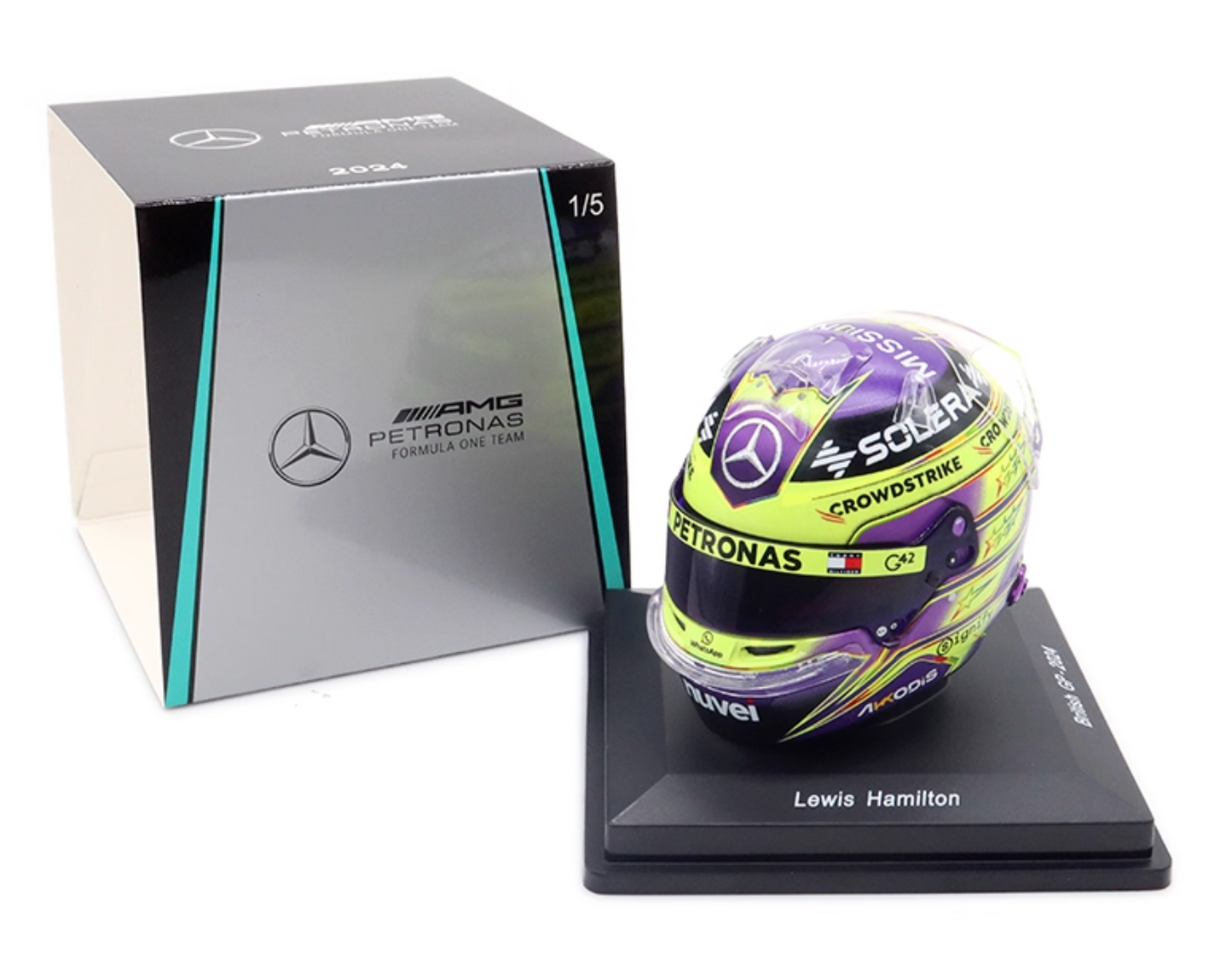 Lewis Hamilton 2024 Silverstone GP 1:5 Helmet