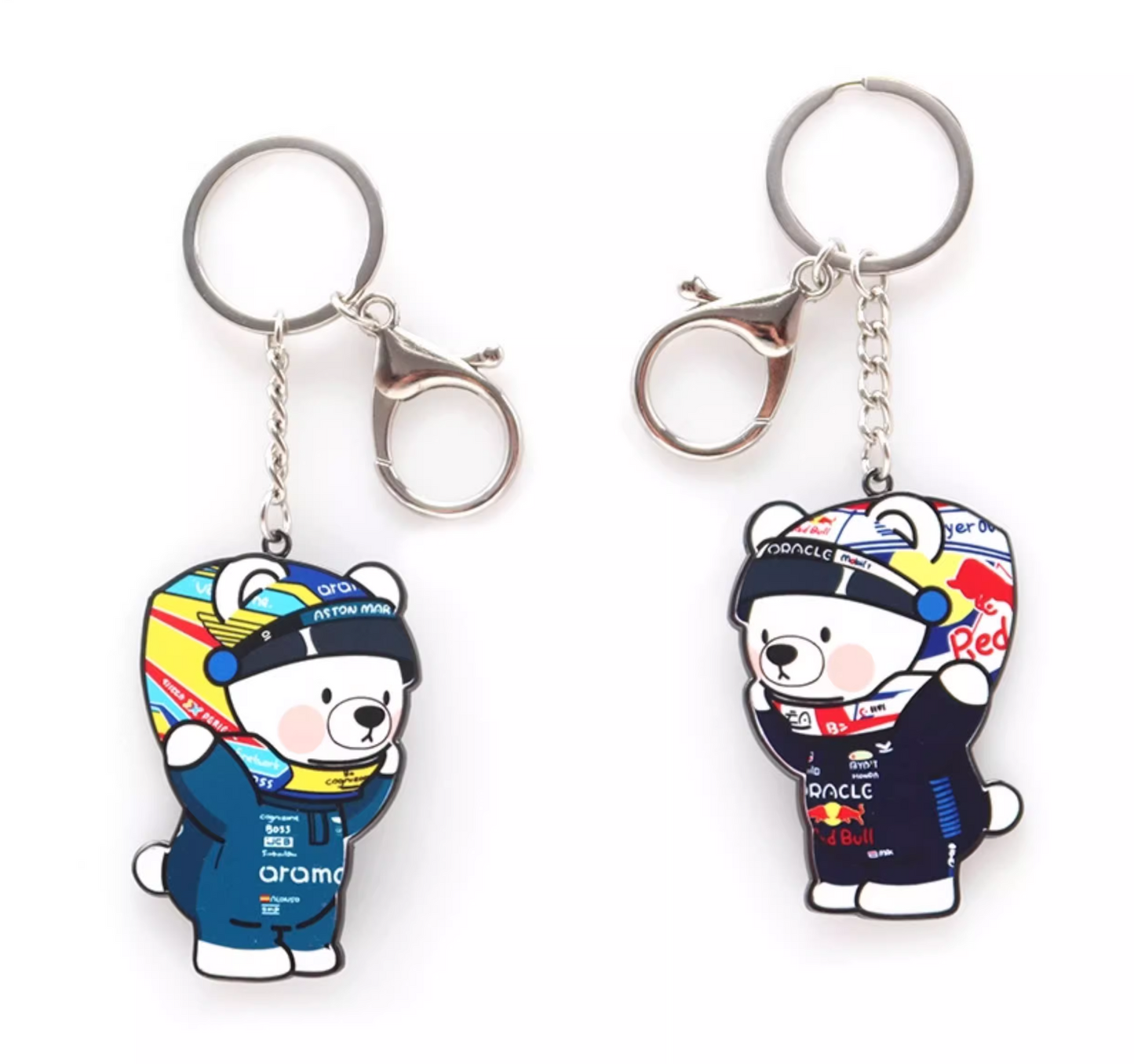 F1 Driver Bear Keychain Collection