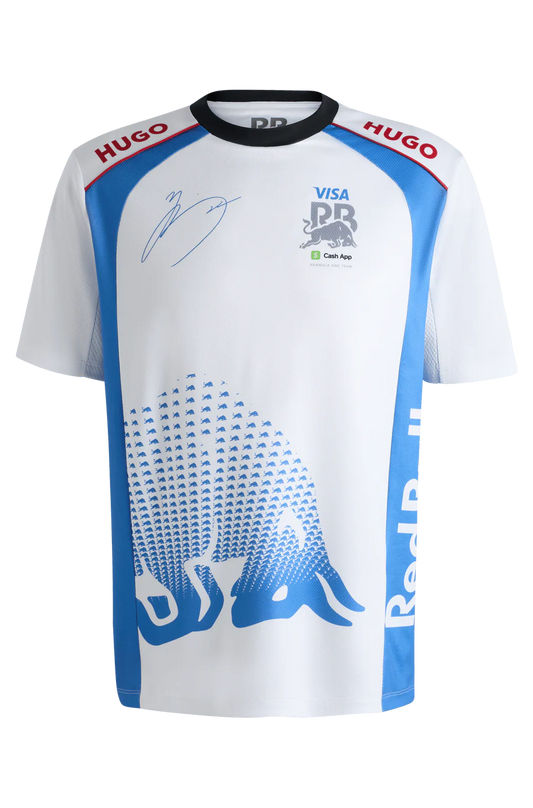 Visa Cash App RB F1 2025 Men's Yuki Tsunoda T-Shirt - White