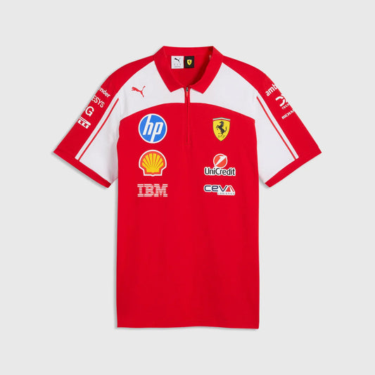 Scuderia Ferrari F1 2026 Team Polo Shirt - Puma Red