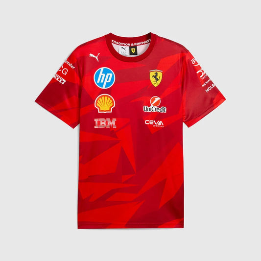 Scuderia Ferrari F1 PUMA 2025 Las Vegas GP Team T-Shirt