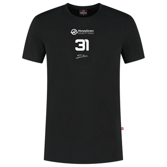 Haas Racing F1 Esteban Ocon Essential T-Shirt - Black