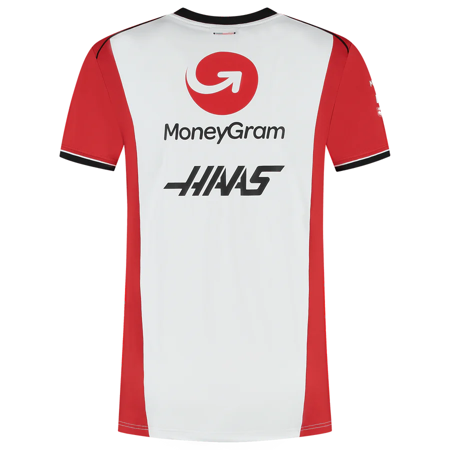 Haas Racing F1 2025 Team Fitted T-Shirt - Black/White