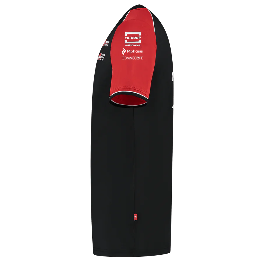 Haas Racing F1 2025 Team Fitted T-Shirt - Black/White