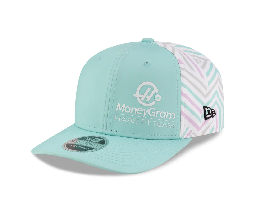 Haas Racing F1 New Era 9Seventy Special Edition Miami GP Hat - Mint Blue