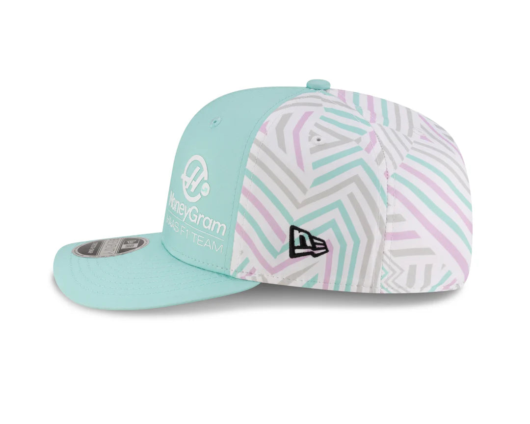 Haas Racing F1 New Era 9Seventy Special Edition Miami GP Hat - Mint Blue