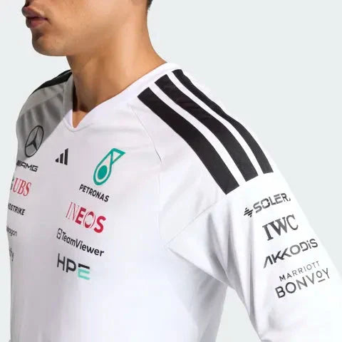 Mercedes - AMG Petronas Formula One 2026 Men's Team Long Sleeve Jersey T-Shirt - Black/White