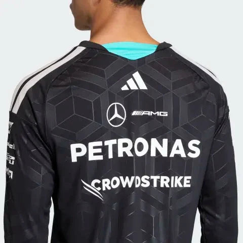 Mercedes - AMG Petronas Formula One 2026 Men's Team Long Sleeve Jersey T-Shirt - Black/White