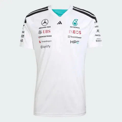 Mercedes - AMG Petronas Formula One 2026 Men's Team Jersey T-Shirt - Black/White
