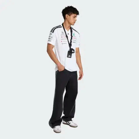 Mercedes - AMG Petronas Formula One 2026 Men's Team Jersey T-Shirt - Black/White