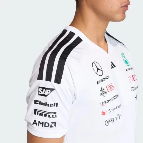 Mercedes - AMG Petronas Formula One 2026 Men's Team Jersey T-Shirt - Black/White