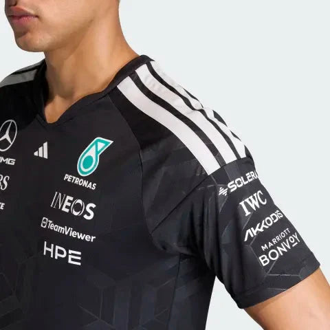 Mercedes - AMG Petronas Formula One 2026 Men's Team Jersey T-Shirt - Black/White