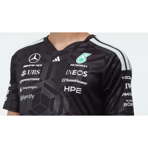 Mercedes - AMG Petronas Formula One 2026 Men's Team Jersey T-Shirt - Black/White