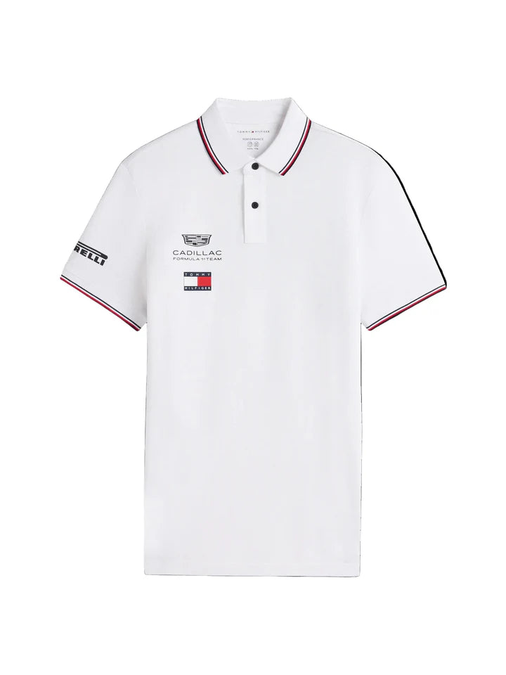 Cadillac F1 Racing 2026 Team Polo Shirt - Black/White