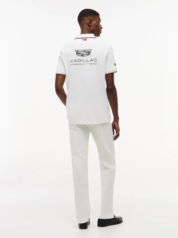Cadillac F1 Racing 2026 Team Polo Shirt - Black/White