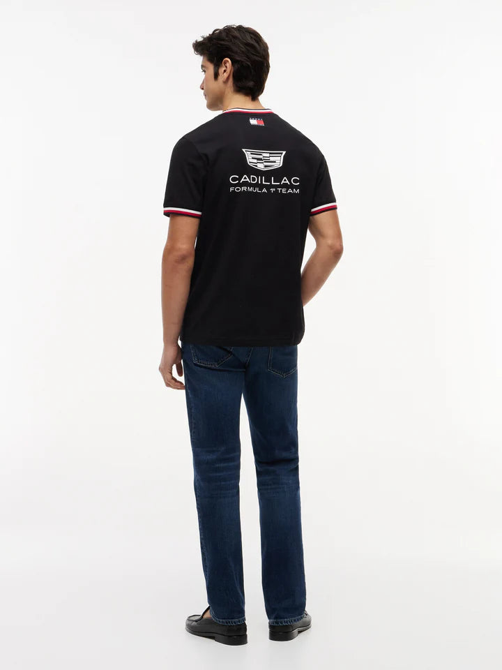 Cadillac F1 Racing 2026 Team T-Shirt - Black/White