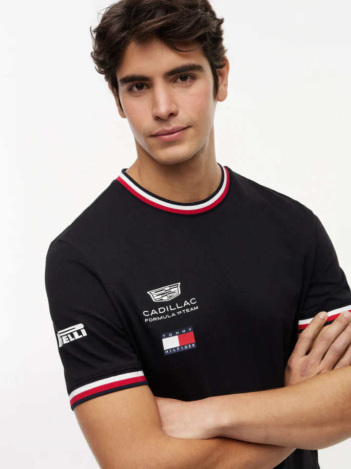 Cadillac F1 Racing 2026 Team T-Shirt - Black/White