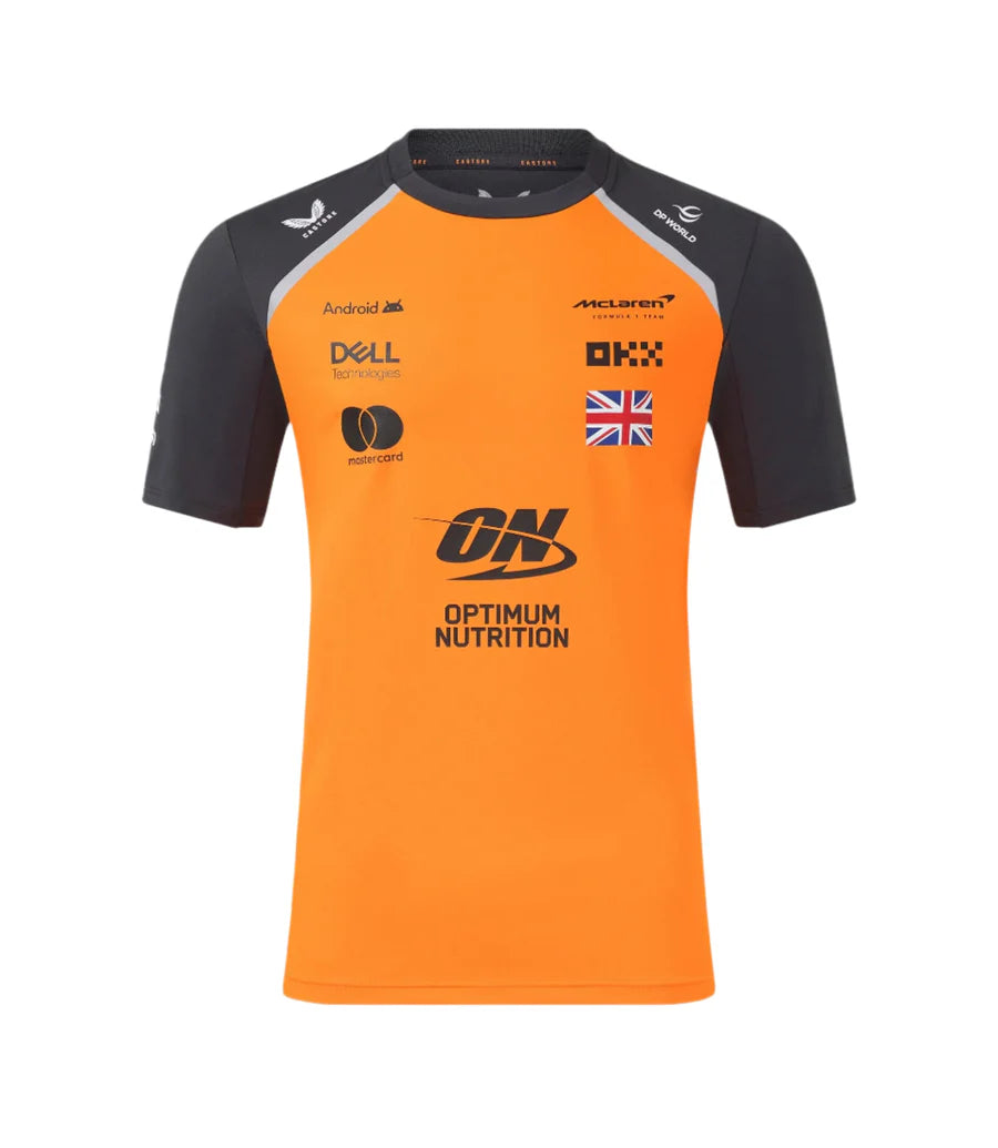 McLaren F1 2025 Men's Lando Norris Team T-Shirt - Papaya/Phantom