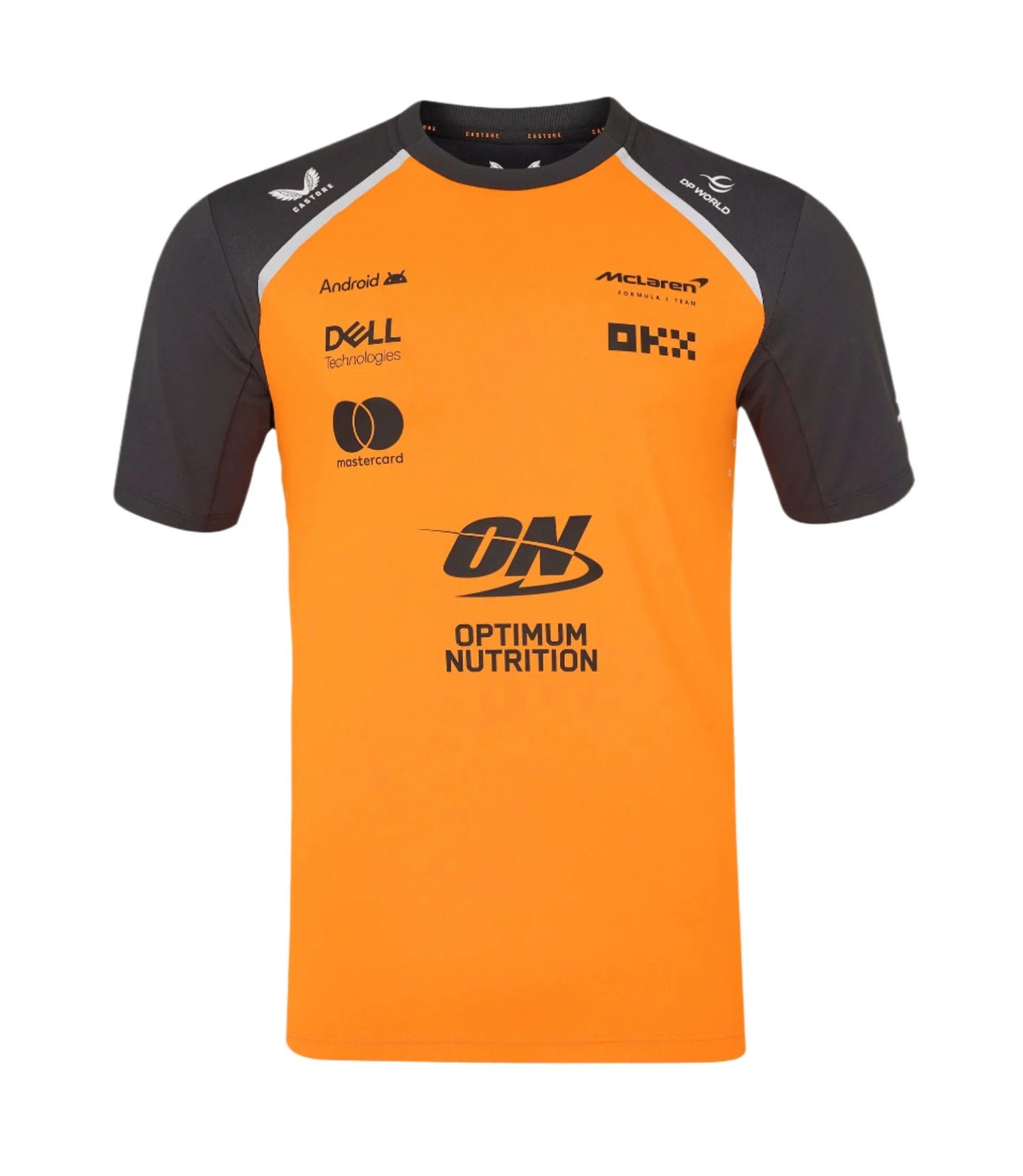 McLaren F1 2025 Men's Team T-Shirt - Phantom/Papaya