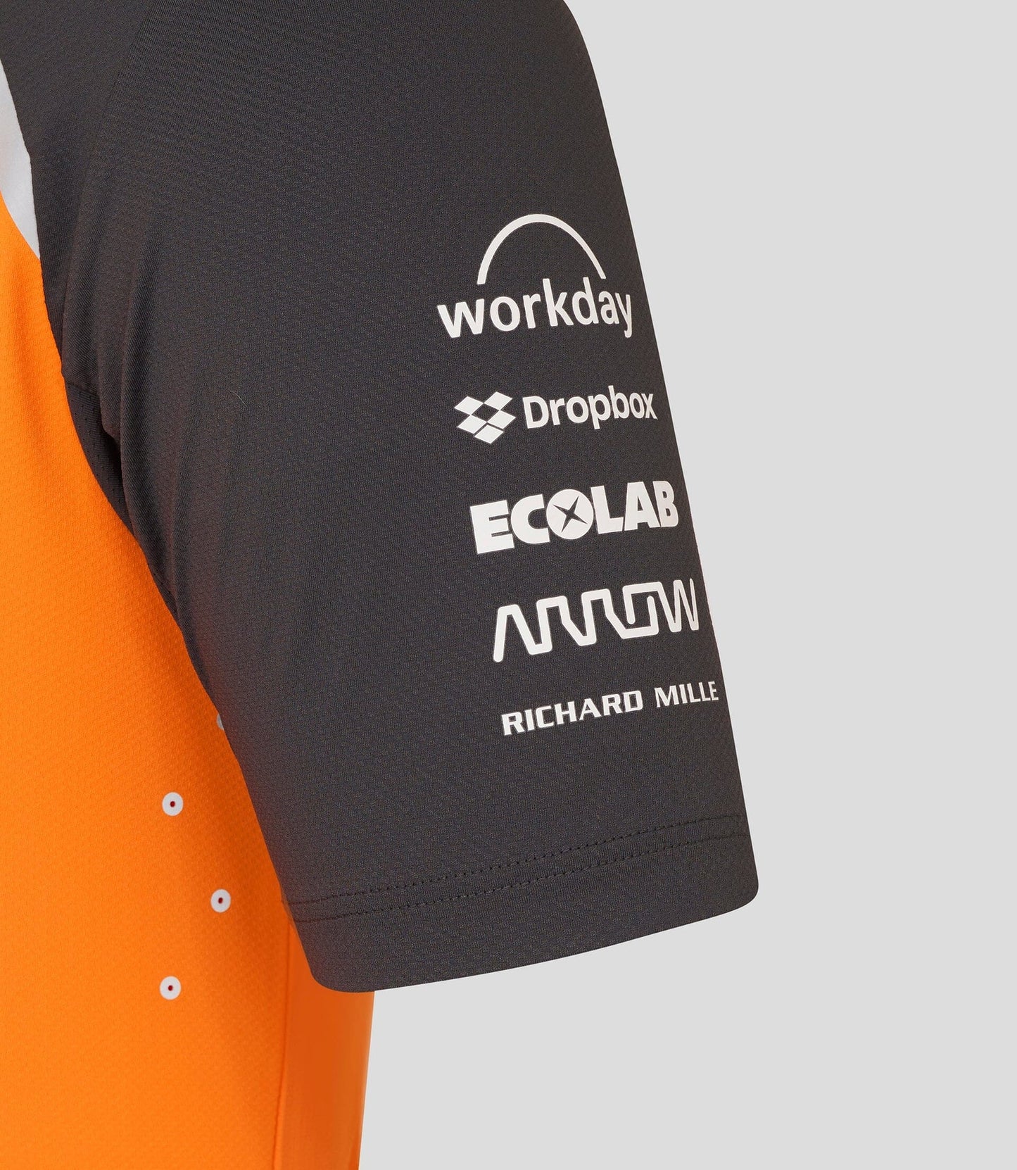 McLaren F1 2025 Men's Team T-Shirt - Phantom/Papaya