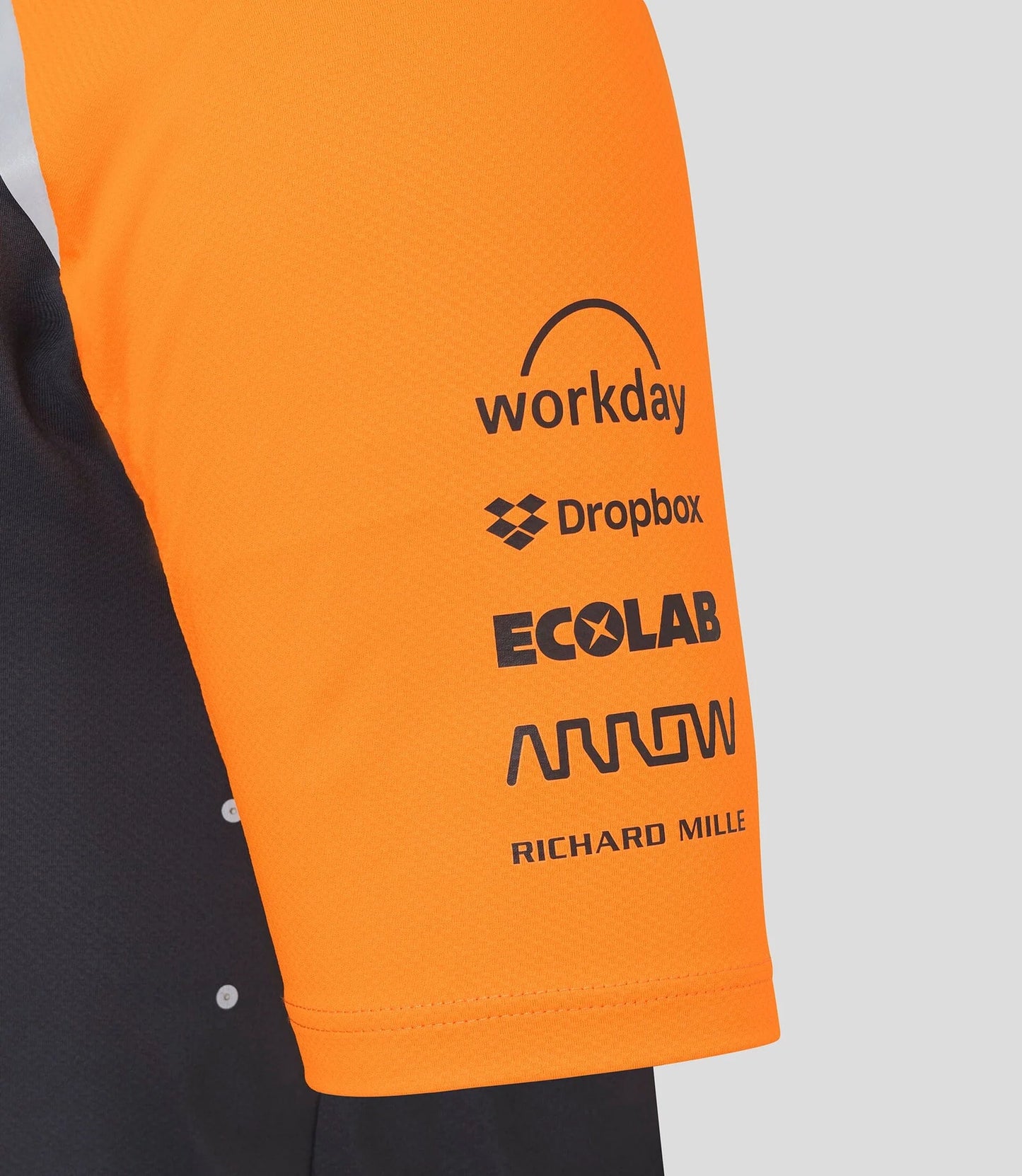 McLaren F1 2025 Men's Team T-Shirt - Phantom/Papaya