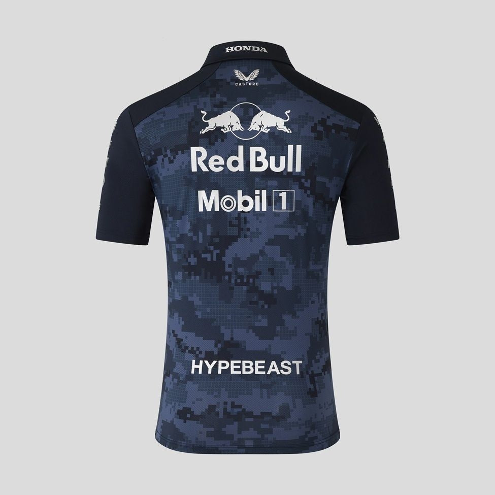 Red Bull Racing F1 x HypeBeast 2025 Special Edition Track Polo Shirt - Navy