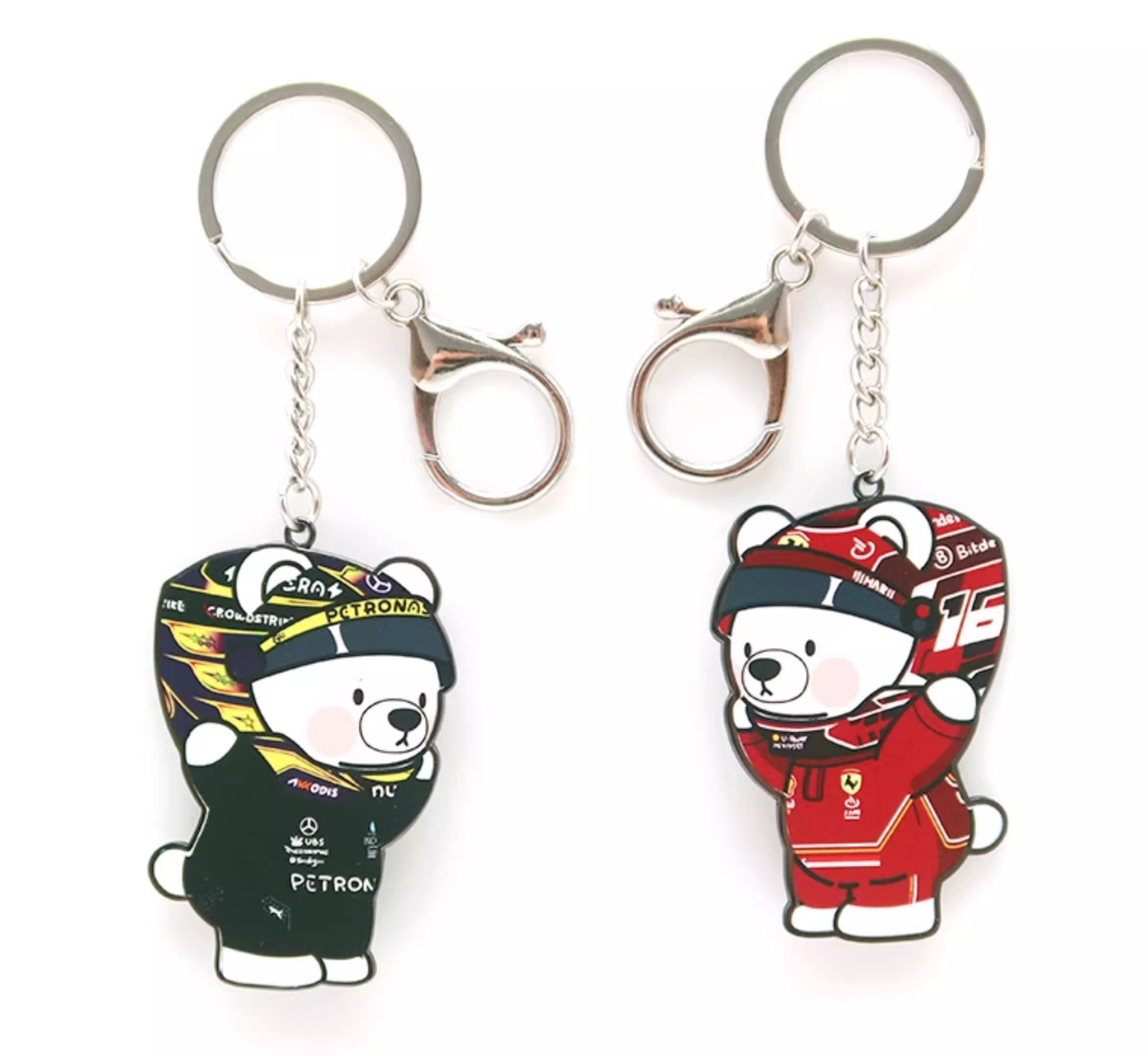 F1 Driver Bear Keychain Collection