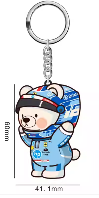 F1 Driver Bear Keychain Collection