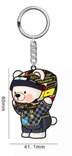F1 Driver Bear Keychain Collection