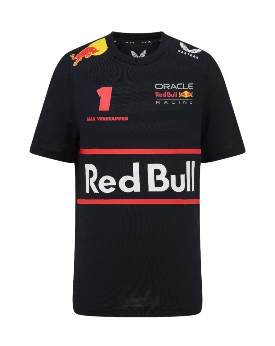 Red Bull Racing F1 Kid's 2025 Max Verstappen Team T-Shirt - Youth Navy