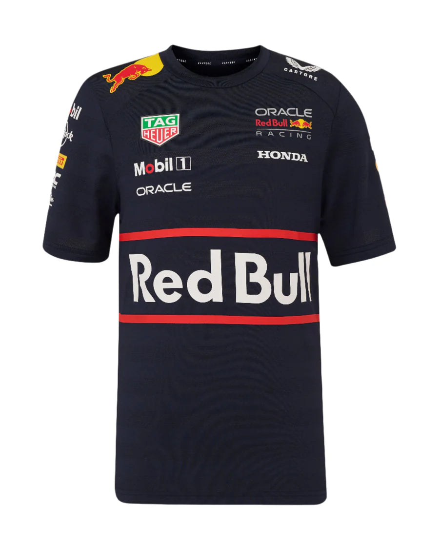 Red Bull Racing F1 Kid's 2025 Team T-Shirt - Youth Navy