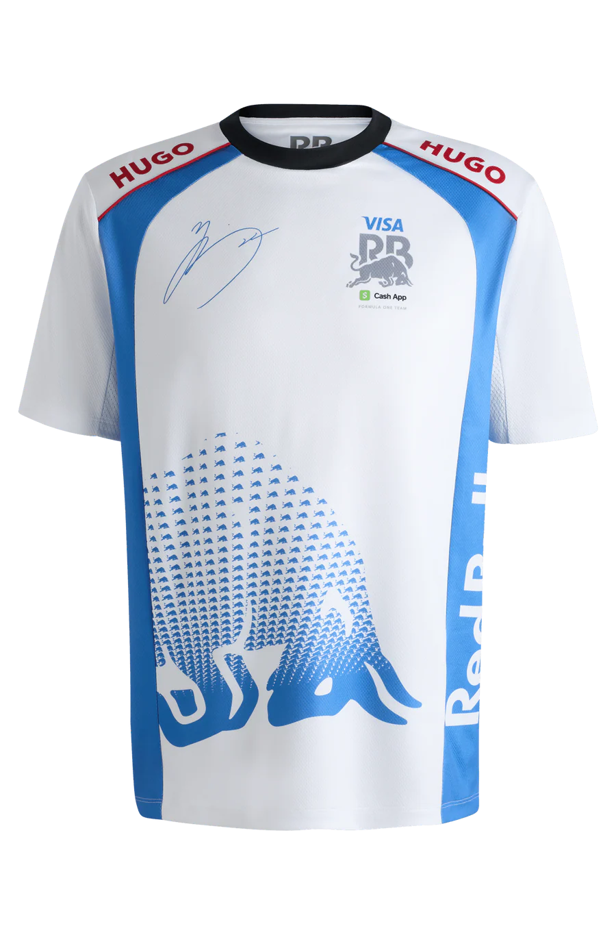 Visa Cash App RB F1 2025 Men's Yuki Tsunoda T-Shirt - White