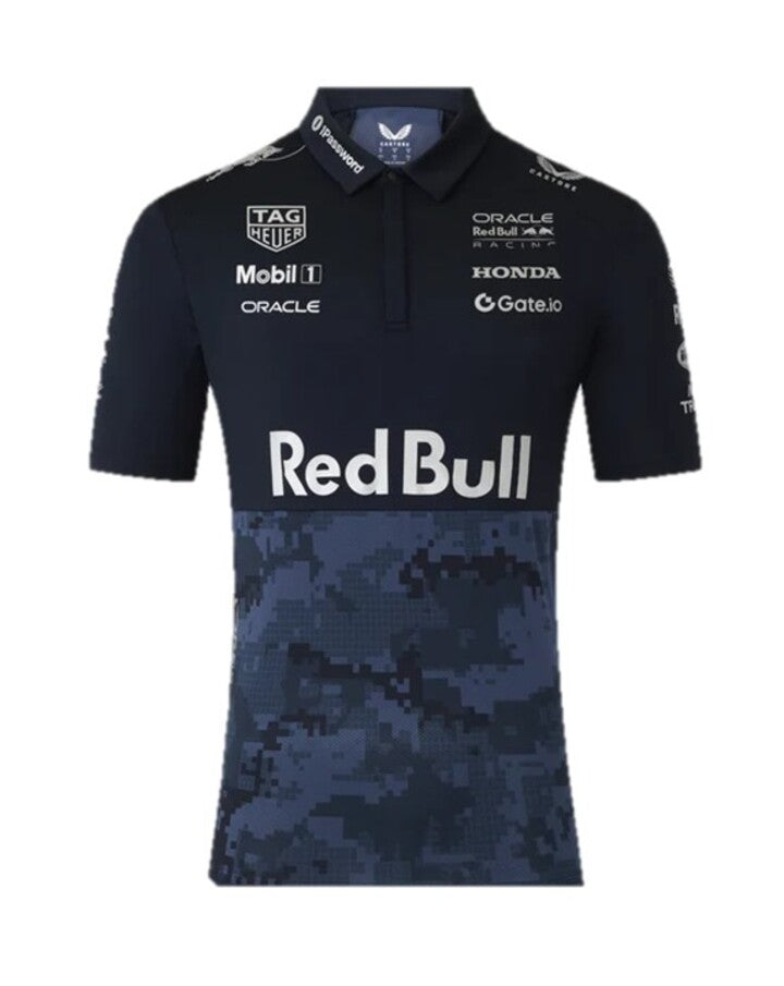 Red Bull Racing F1 x HypeBeast 2025 Special Edition Track Polo Shirt - Navy